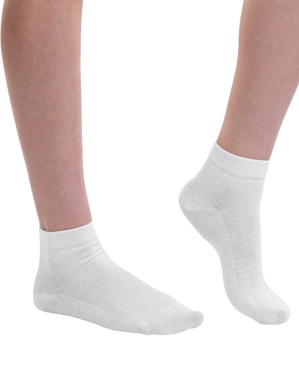 set 12 perechi sosete bumbac pieptanat din sertar albe femei fara cusatura scurte 03